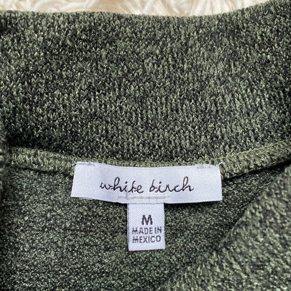 White Birch 1/4 Zip Pullover 💗 Forest Green & Black - Picture 14 of 16
